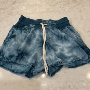 Faherty Blue Tie-Dye Athletic Shorts